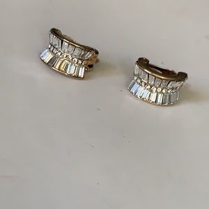 Vintage clip crystal earings